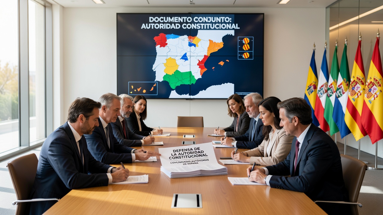 Map of Spain highlighting autonomous communities involved in gambling authority discussions